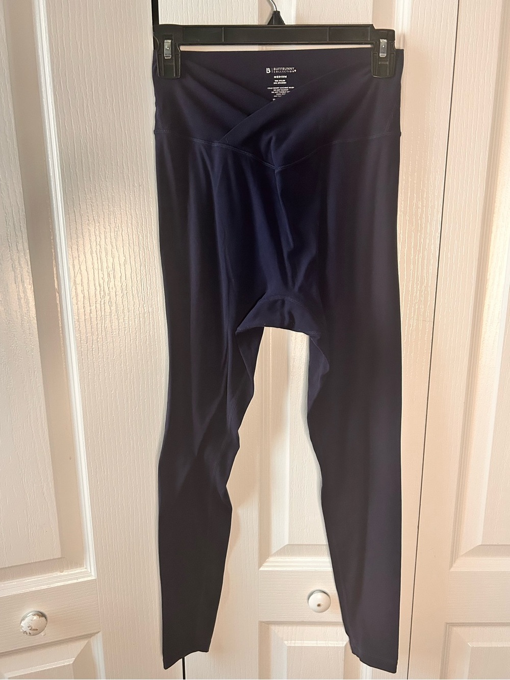 Buffbunny Collection Medium‎ Leggings High Waist Navy Athleisure Workout Solid